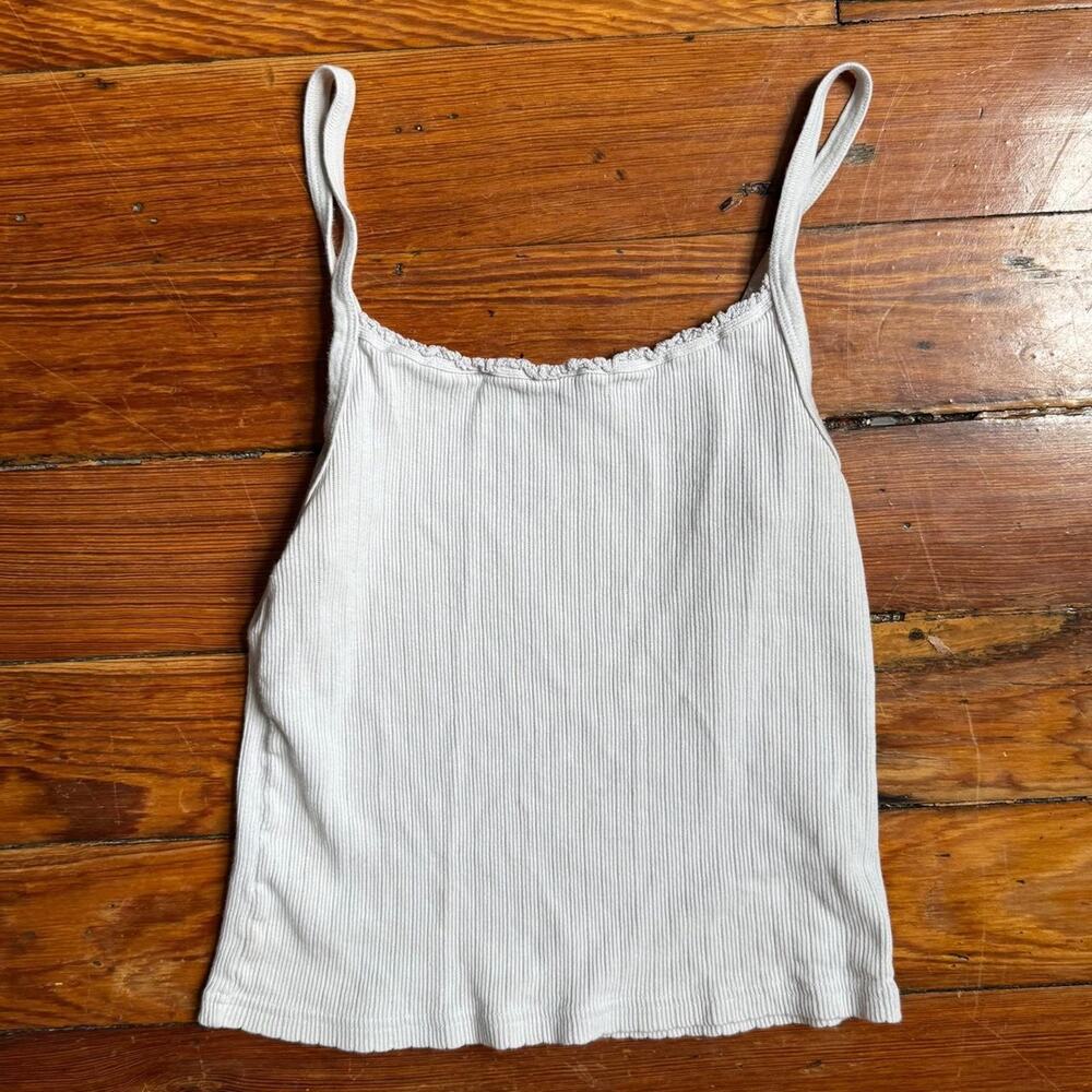Brandy melville white ribbed tank